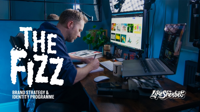 The Fizz brand strategy and identity programme by Like Sherbet