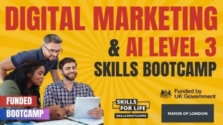Skills bootcamp: Digital marketing and AI skills – Level 3