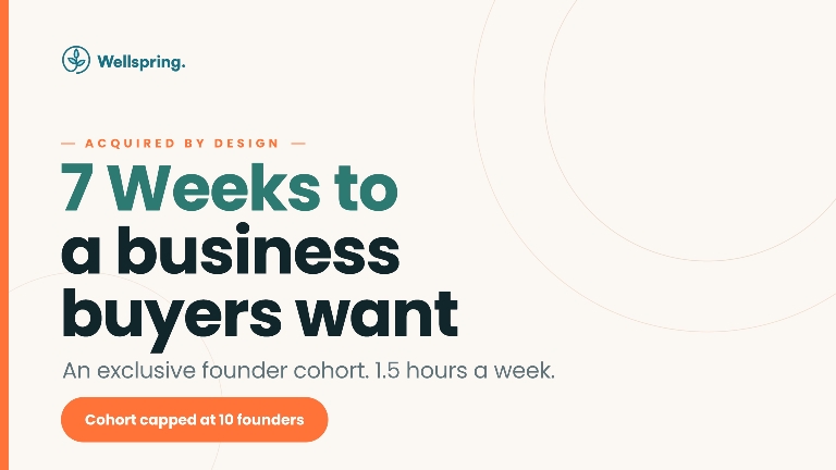 Exit Ready: a founding cohort for owners designing an exit or acquisition early