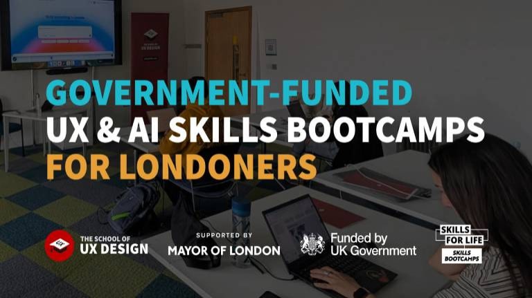 UX design and AI – funded skills bootcamp